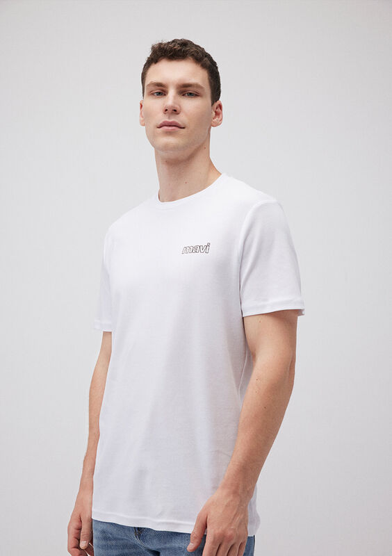 BASIC TİŞÖRT Erkek Beyaz T-Shirt - M0610360