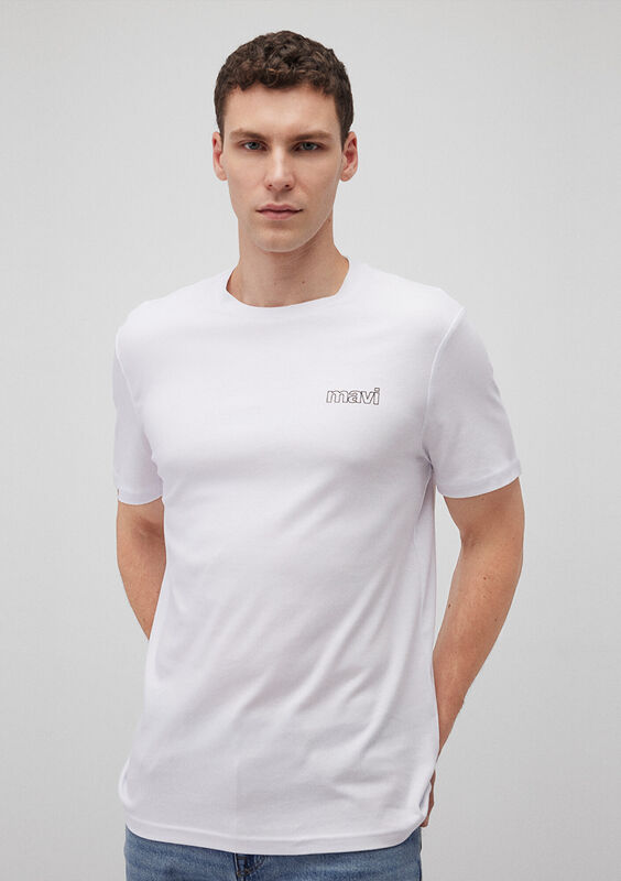 BASIC TİŞÖRT Erkek Beyaz T-Shirt - M0610360