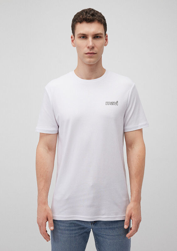 BASIC TİŞÖRT Erkek Beyaz T-Shirt - M0610360