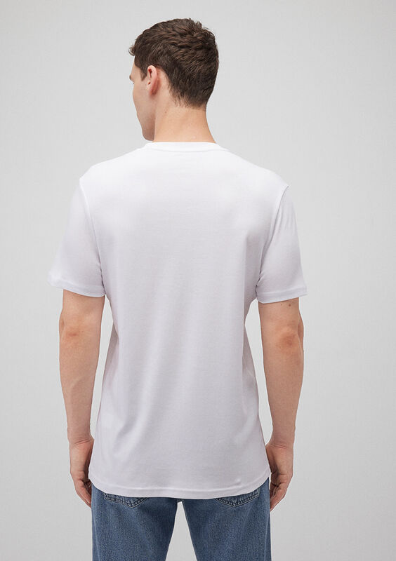 BASIC TİŞÖRT Erkek Beyaz T-Shirt - M0610360