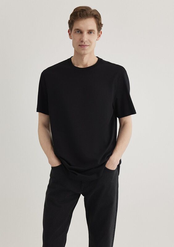 Mavi - BASIC TISÖRT Erkek Siyah Basic T-Shirt - M067082
