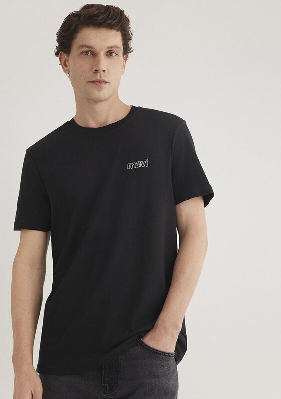 BASIC TİŞÖRT Erkek Siyah T-Shirt - M0610360