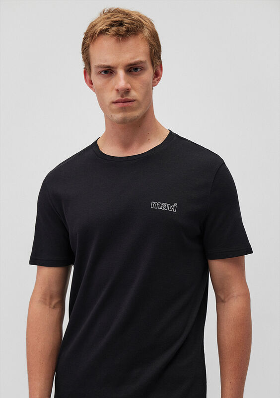 BASIC TİŞÖRT Erkek Siyah T-Shirt - M0610360