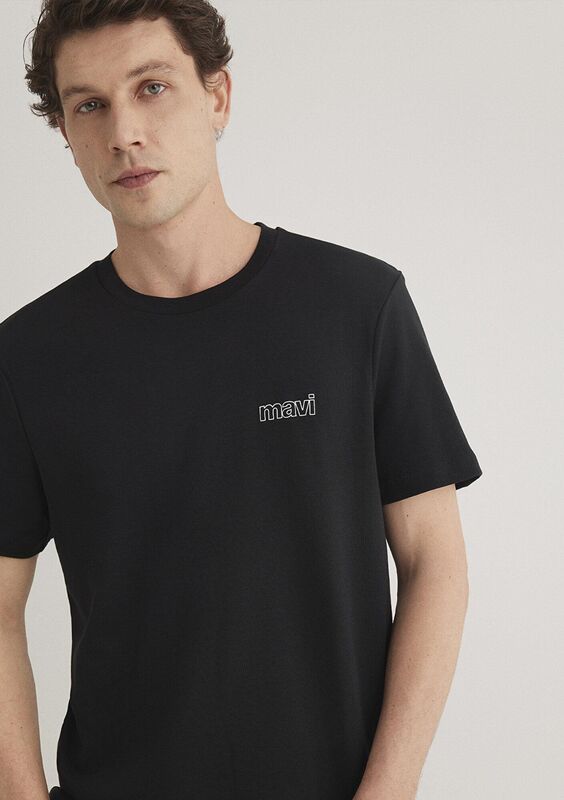 BASIC TİŞÖRT Erkek Siyah T-Shirt - M0610360
