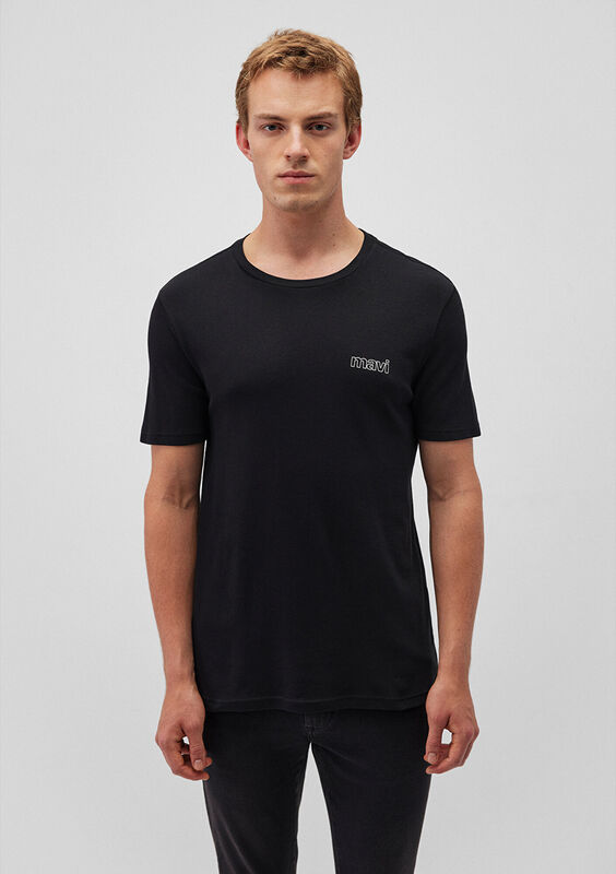 BASIC TİŞÖRT Erkek Siyah T-Shirt - M0610360