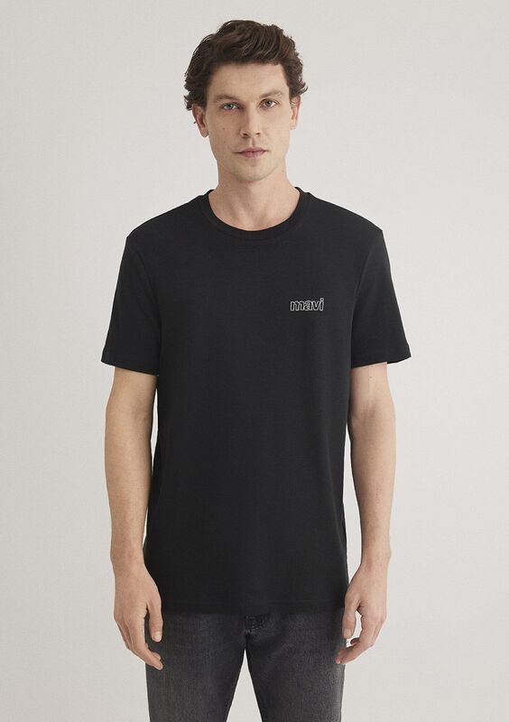 BASIC TİŞÖRT Erkek Siyah T-Shirt - M0610360