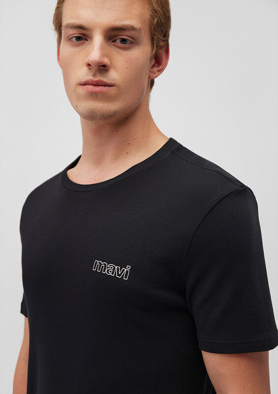 BASIC TİŞÖRT Erkek Siyah T-Shirt - M0610360