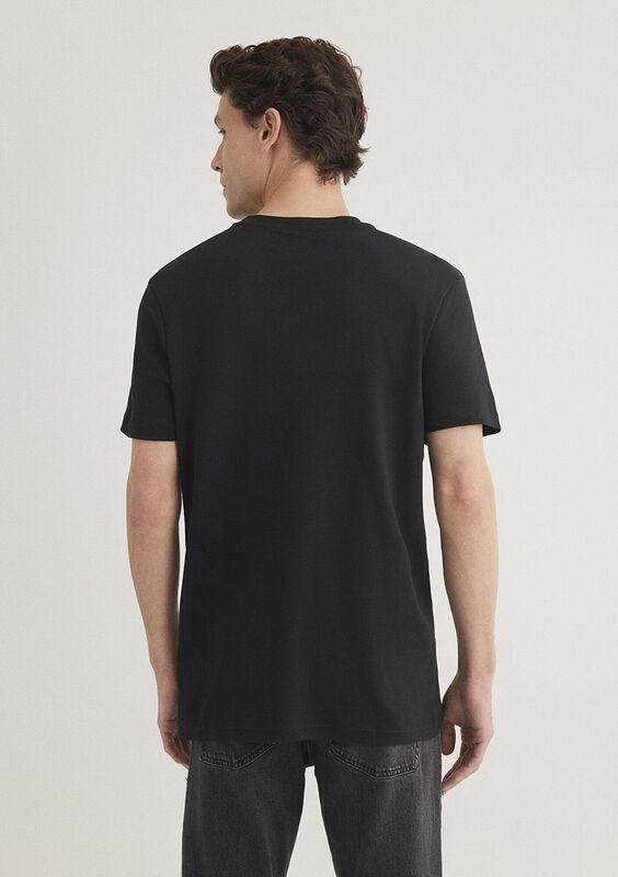 BASIC TİŞÖRT Erkek Siyah T-Shirt - M0610360