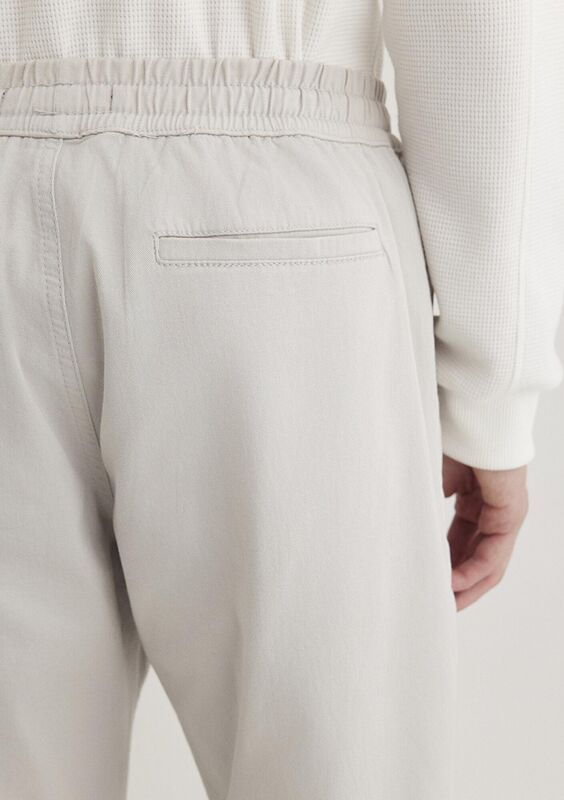 BELİ LASTİKLİ PANTOLON Erkek Gri Pantolon - M000169