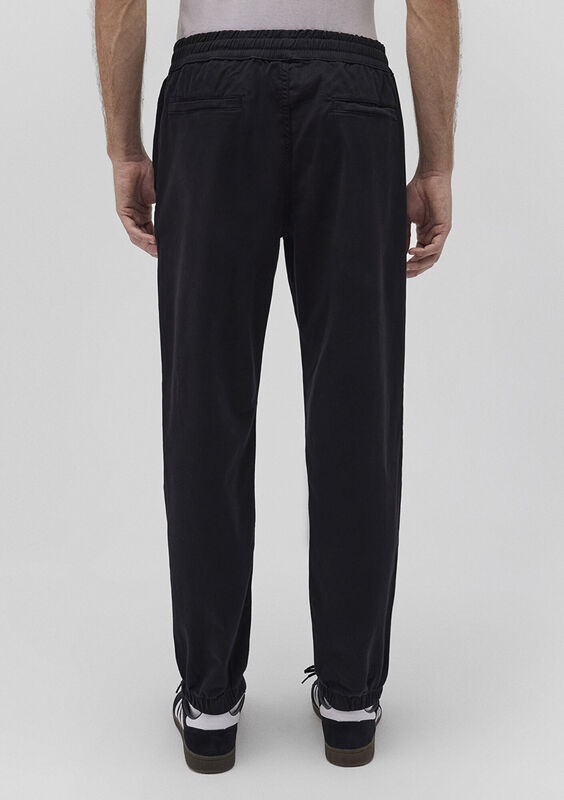BELİ LASTİKLİ PANTOLON Erkek Koyu Gri Pantolon - M000169