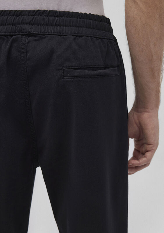 BELİ LASTİKLİ PANTOLON Erkek Koyu Gri Pantolon - M000169