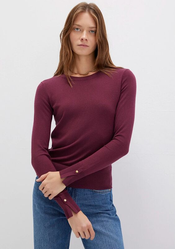 Mavi - BISIKLET YAKA BASIC KAZAK Kadın Kırmızı Kazak - M1710510