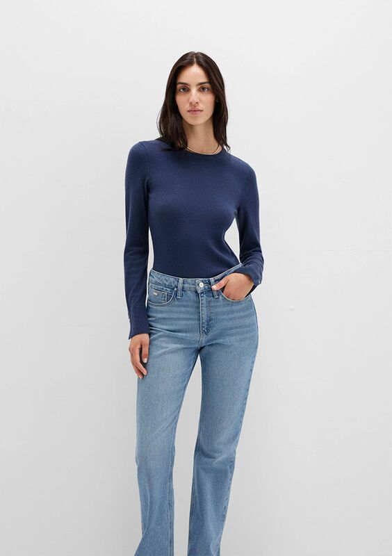 BISIKLET YAKA BASIC KAZAK Kadın Koyu Mavi Kazak - M1710510