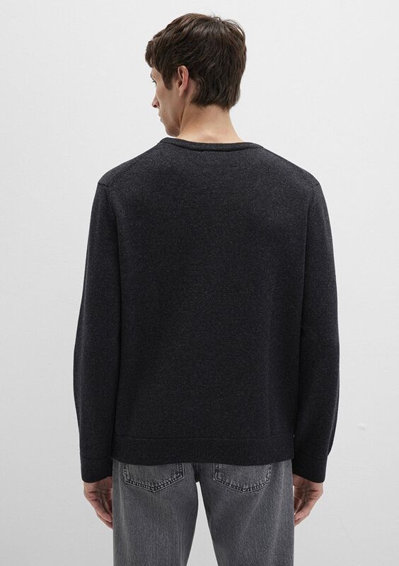 BİSİKLET YAKA KAZAK Erkek Siyah Kazak - M0710370