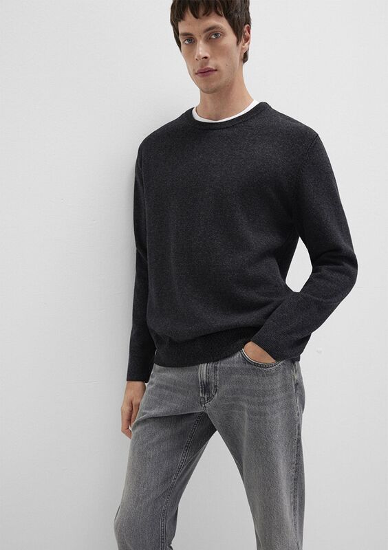 BİSİKLET YAKA KAZAK Erkek Siyah Kazak - M0710370