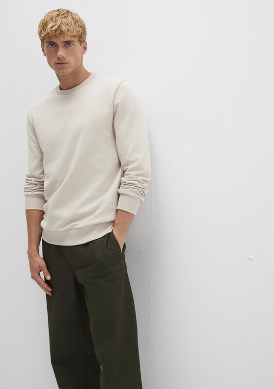 Mavi - BİSİKLET YAKA SWEATSHIRT Erkek Bej Sweatshirt - M0S10457