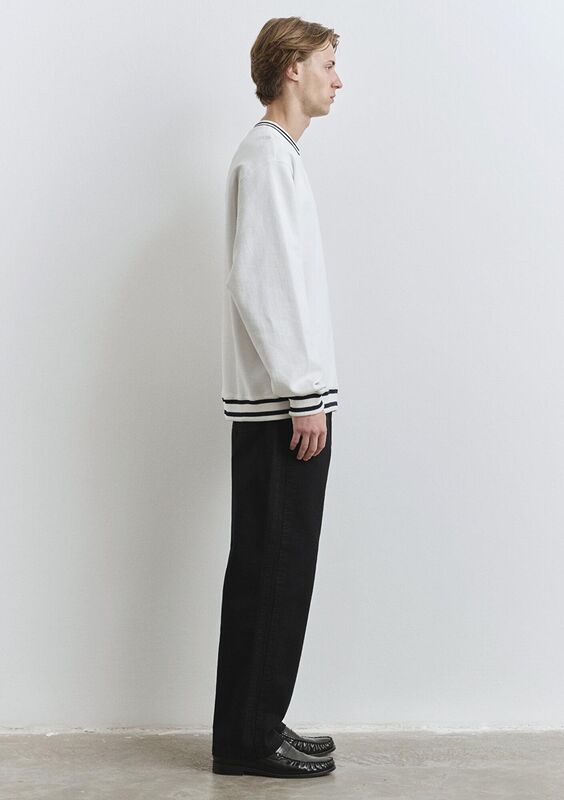 BİSİKLET YAKA SWEATSHIRT Erkek Beyaz Sweatshirt - M0S10378