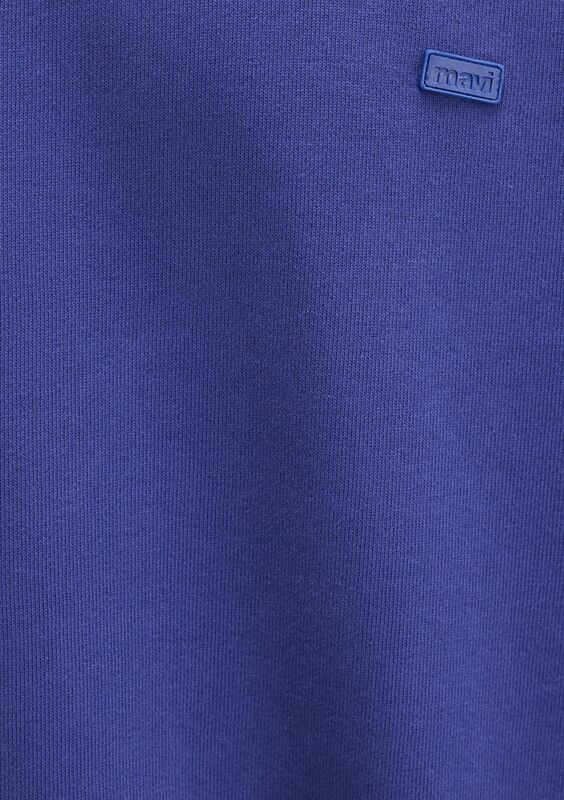 BİSİKLET YAKA SWEATSHIRT Erkek Koyu Mavi Sweatshirt - M0S10415