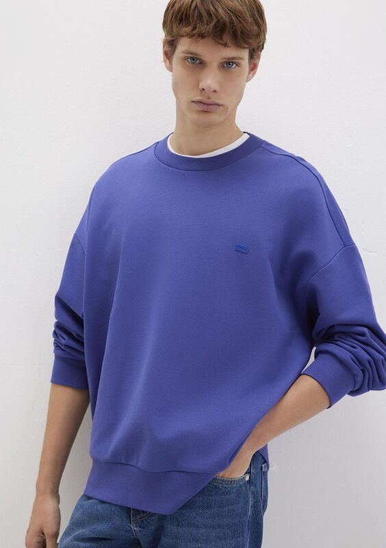 BİSİKLET YAKA SWEATSHIRT Erkek Koyu Mavi Sweatshirt - M0S10415