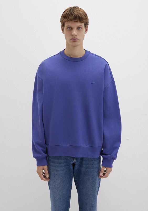 BİSİKLET YAKA SWEATSHIRT Erkek Koyu Mavi Sweatshirt - M0S10415