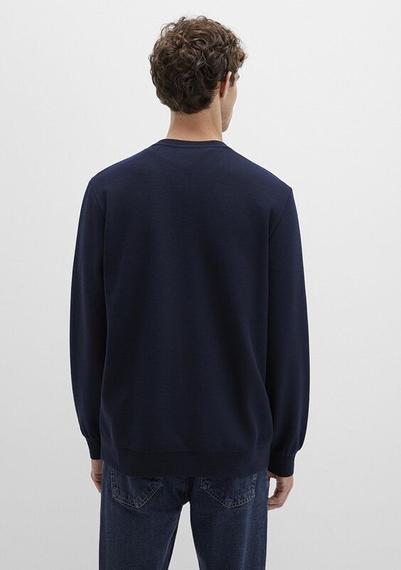 BİSİKLET YAKA SWEATSHIRT Erkek Mavi Sweatshirt - M0S10480