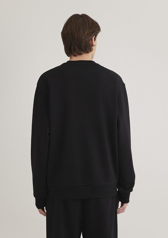BİSİKLET YAKA SWEATSHIRT Erkek Siyah Sweatshirt - M0S10355