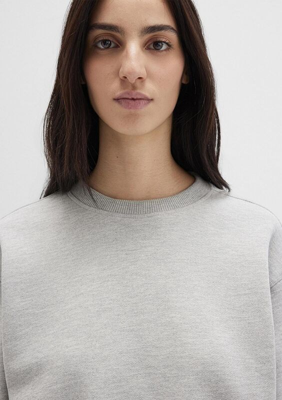 BİSİKLET YAKA SWEATSHIRT Kadın Gri Sweatshirt - M1S10389