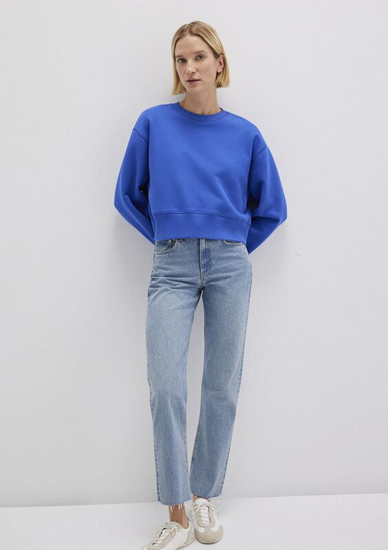 BİSİKLET YAKA SWEATSHIRT Kadın Mor Sweatshirt - M1S10389