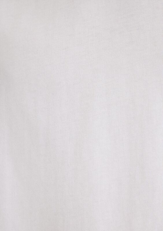 BİSİKLET YAKA TİŞÖRT Erkek Beyaz Basic T-Shirt - M0611193