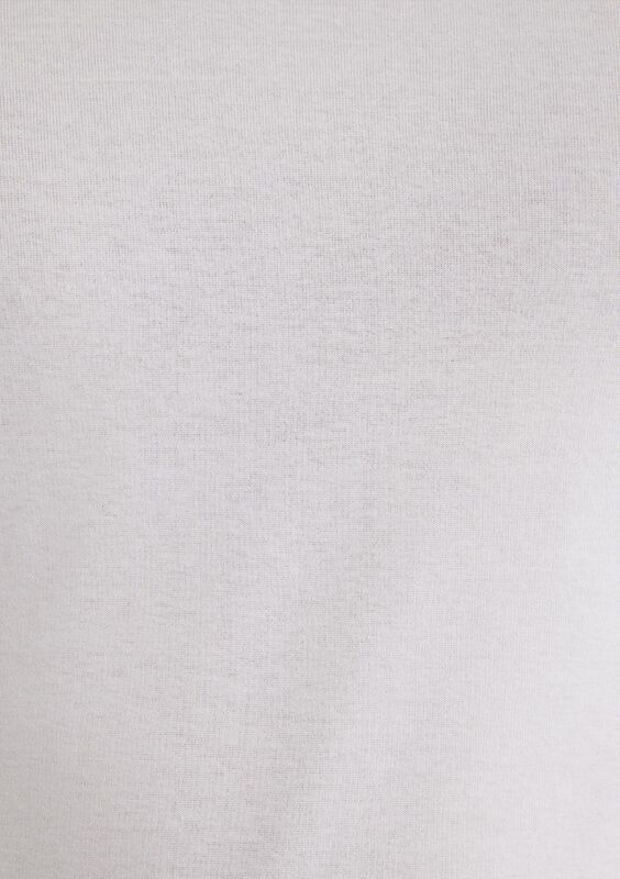 BİSİKLET YAKA TİŞÖRT Erkek Beyaz T-Shirt - M06605