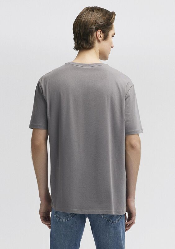 BİSİKLET YAKA TİŞÖRT Erkek Gri T-Shirt - M0610136