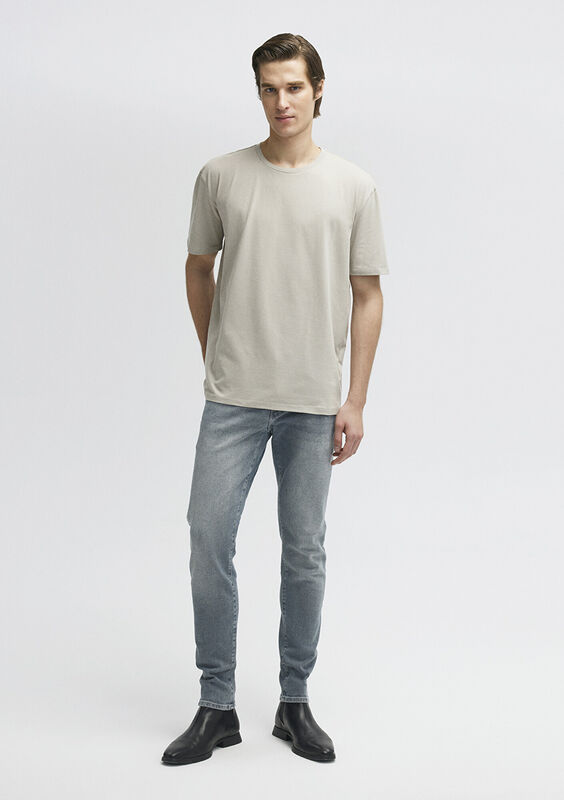 BİSİKLET YAKA TİŞÖRT Erkek Gri T-Shirt - M0610136
