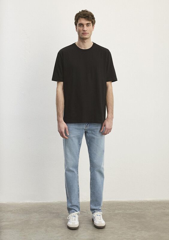BİSİKLET YAKA TİŞÖRT Erkek Siyah Basic T-Shirt - M0610136