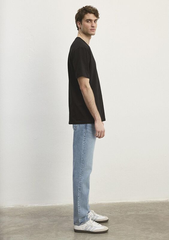 BİSİKLET YAKA TİŞÖRT Erkek Siyah Basic T-Shirt - M0610136