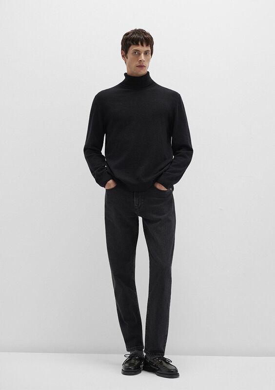 BOĞAZLI KAZAK Erkek Siyah Kazak - M0710372