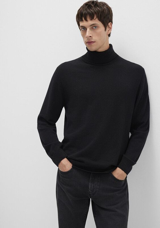 BOĞAZLI KAZAK Erkek Siyah Kazak - M0710372