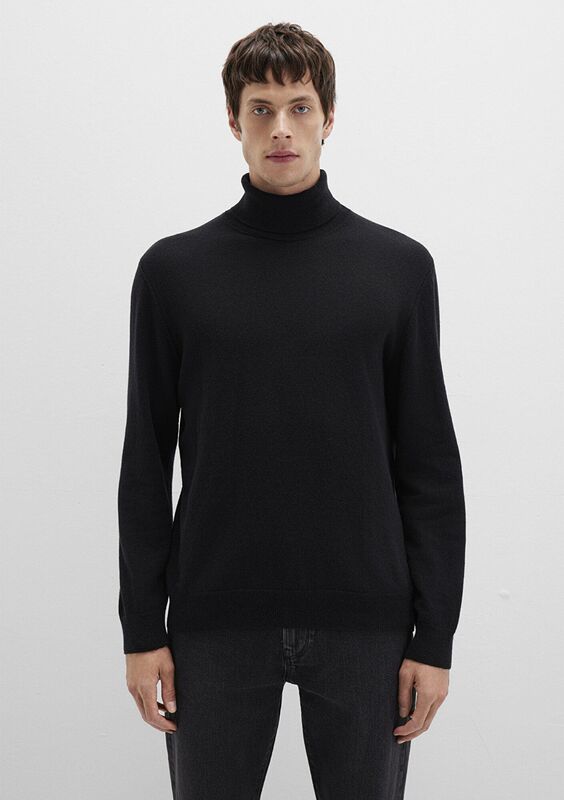 BOĞAZLI KAZAK Erkek Siyah Kazak - M0710372