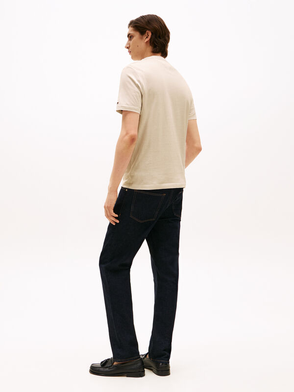 BRAND LOVE HILFIGER TEE Erkek Bej T-Shirt - MW0MW40324