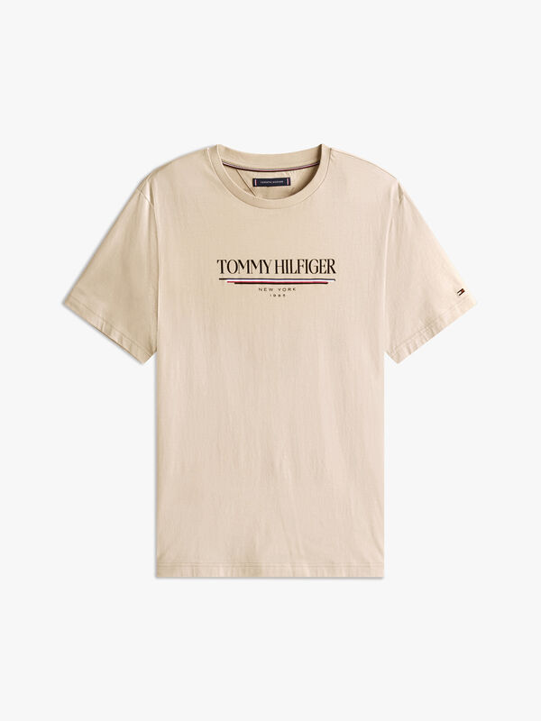 BRAND LOVE HILFIGER TEE Erkek Bej T-Shirt - MW0MW40324