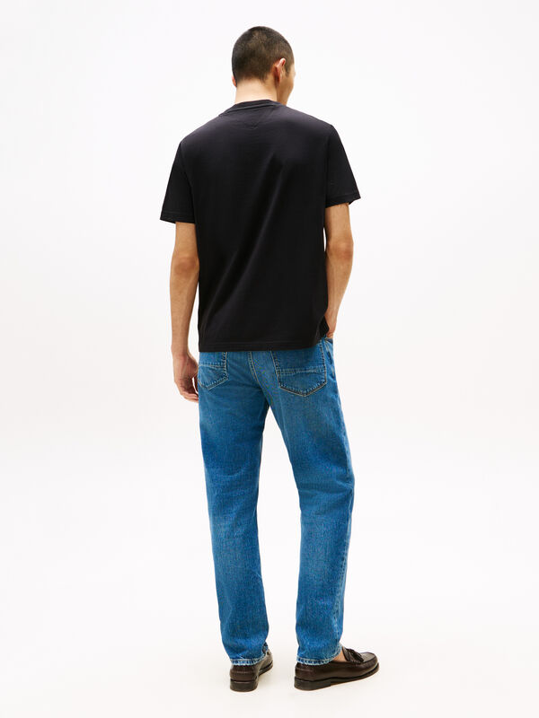 BRAND LOVE HILFIGER TEE Erkek Siyah T-Shirt - MW0MW40324