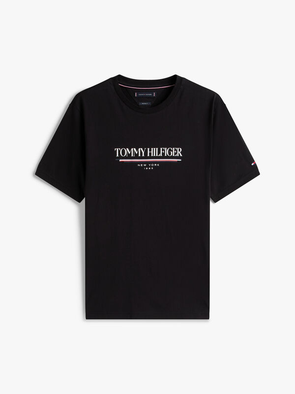 BRAND LOVE HILFIGER TEE Erkek Siyah T-Shirt - MW0MW40324