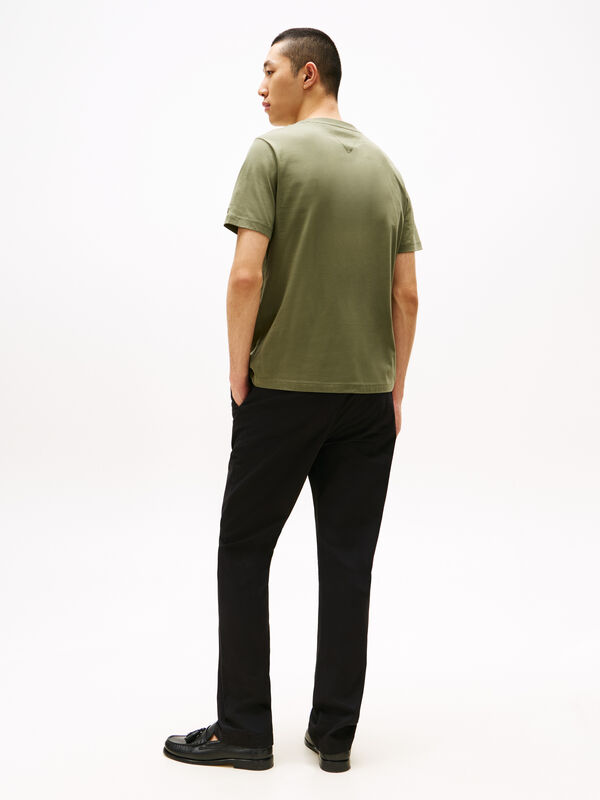 BRAND LOVE HILFIGER TEE Erkek Yeşil T-Shirt - MW0MW40324