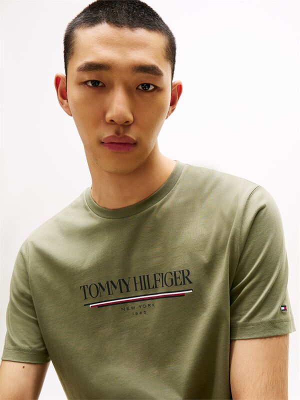 BRAND LOVE HILFIGER TEE Erkek Yeşil T-Shirt - MW0MW40324