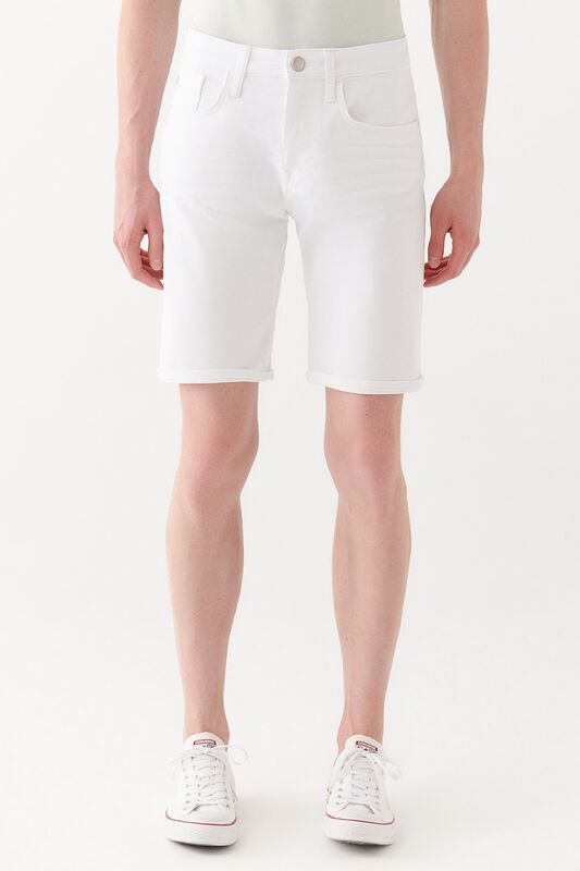 BRIAN Erkek Beyaz Denim Şort - M04184