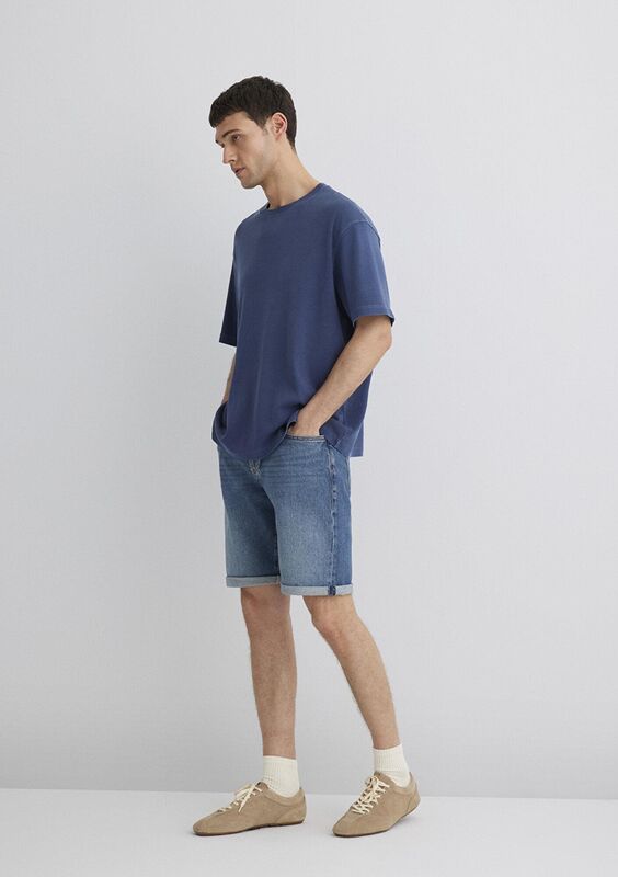 BRIAN Erkek Mavi Denim Şort - M04184