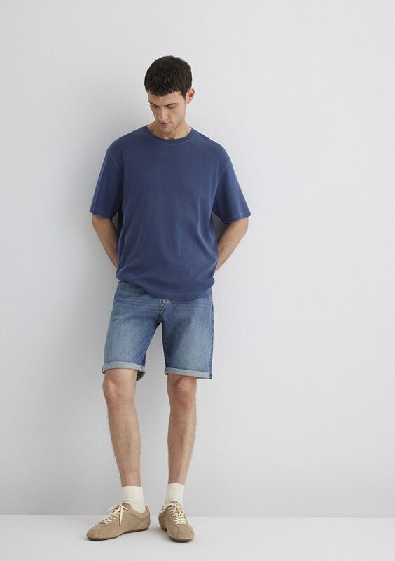 BRIAN Erkek Mavi Denim Şort - M04184