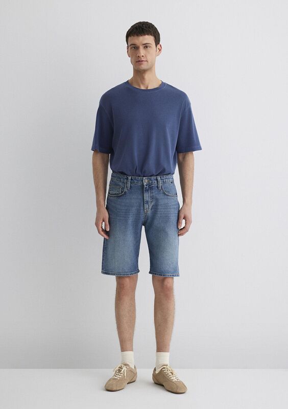 BRIAN Erkek Mavi Denim Şort - M04184