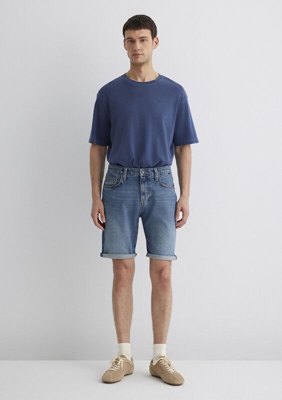 BRIAN Erkek Mavi Denim Şort - M04184
