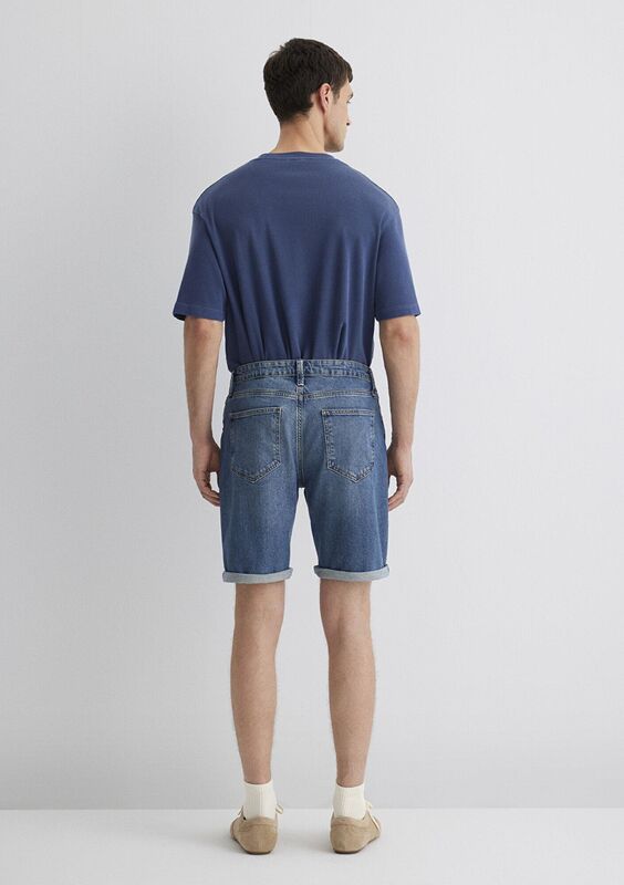 BRIAN Erkek Mavi Denim Şort - M04184