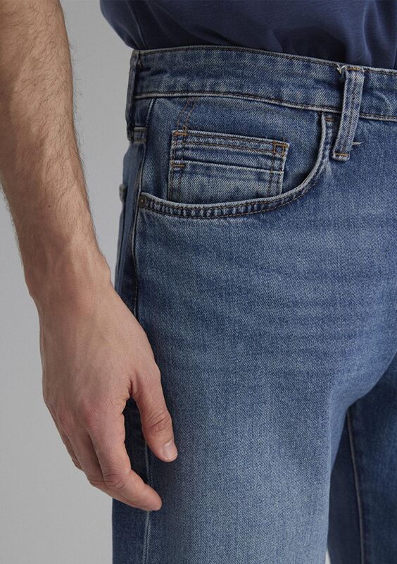BRIAN Erkek Mavi Denim Şort - M04184